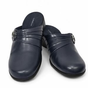 Croft & Barrow Navy  Blue Mules Slide Slip Ons